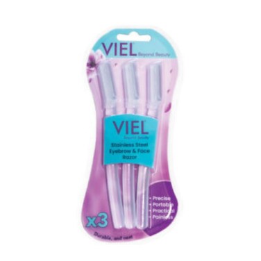 Viel S. Steel Brow &amp; Face Razor 3 Pieces