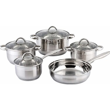 Carl Schmidt Sohn Cookware Set Stainless Steel 9 Pieces