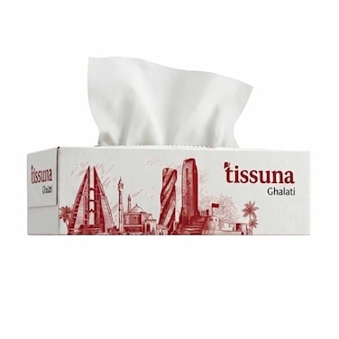 Tissuna Ghalati Facial Tissue Box 120 Tissues 2-Ply