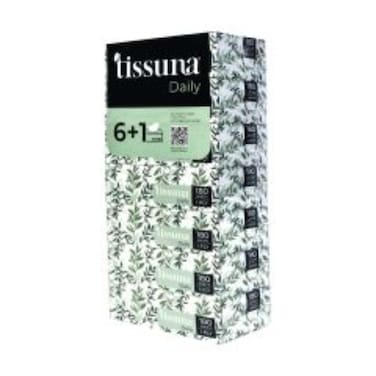 Tissuna Daily Facial Tissue Box 180s Single Ply