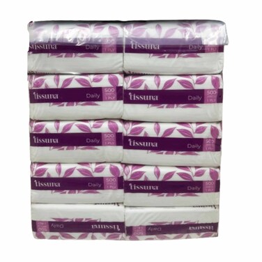 Tissuna Daily Soft Tissues 500 Sheets Single Ply