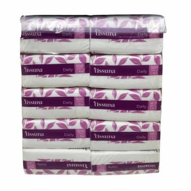 Tissuna Daily Facial Tissue Soft 500 Tissues 5-Ply