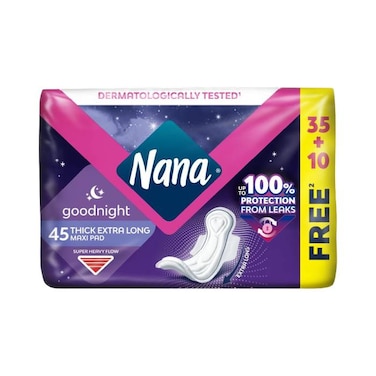 Nana Goodnyt Thick Extra Long Sanitary Pads 45s