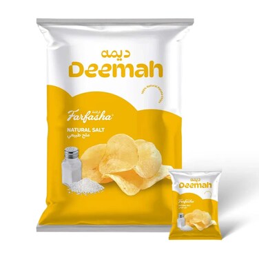 Deemah Farfasha Potato Chips Natural Salt 21gr