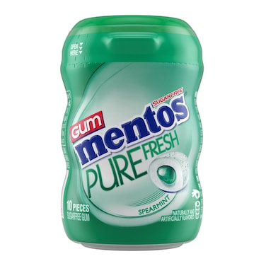 Mentos Purefresh Spearmint Gum 10 Pieces