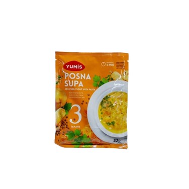 Yumis Vegetable Noodle Soup 52 gr