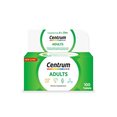 Centrum Adults Tablets 100 Pieces