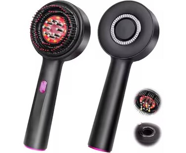 Scalp Massager Brush with Oil Applicator