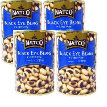 Natco Black Eye Beans 4 x 400 gr