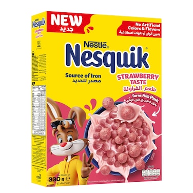 Nestle Nesquik Cereal Strawberry 330Gr