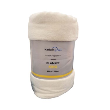 Solid Blanket King Size 220 x 240cm