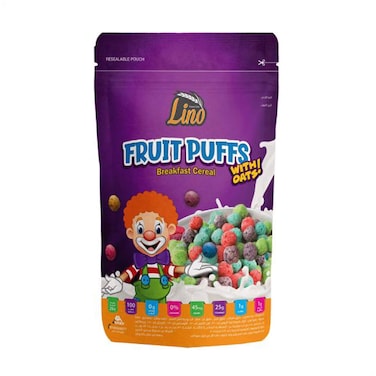Lino Oat Cereal Fruit Puffs 250gr