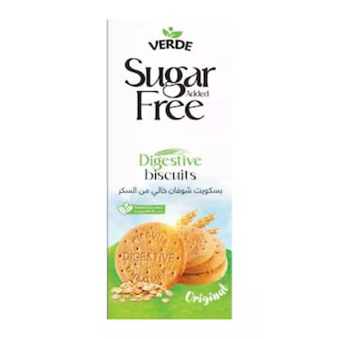 Verde Digestive Biscuit Original Sugar Free 180 gr