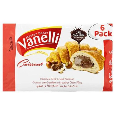 Vanelli Croisant Choco &amp; Hazelnut 36Gr x 6 Pieces
