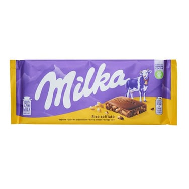 Milka White Rice Crispy Chocolate 100 gr