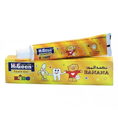 Higeen Kids Banana Tooth Paste 60 ml with Toothbrush