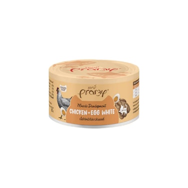 Pramy Chicken Topped with Chicken and Egg White Cat Food 80g