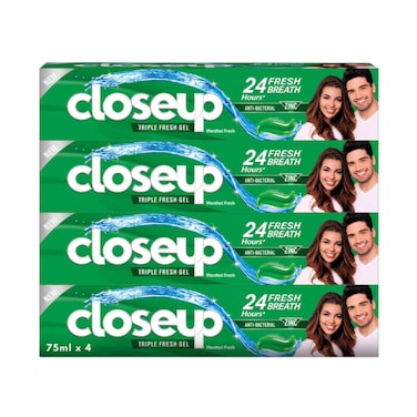 Closeup Toothpaste Mint Fresh 75ml x 4 Pieces
