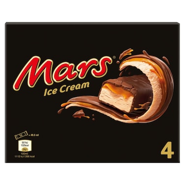 Mars Ice Cream Bar 40gr x 4 Pieces