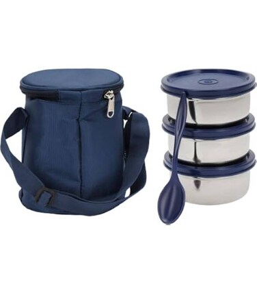 Ss Lunch Box 3 Pcs With Bag