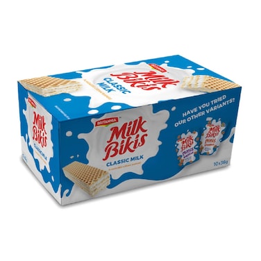 Britannia Milk Bikis Wafers 36 gr x 10