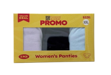 FA WOMENS PANTY 3 PACK M-XXL