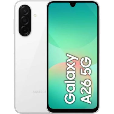 Samsung Galaxy A26 5G, 6GB RAM, 128GB Storage, White