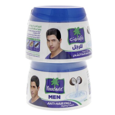 Parachute Men Cream Reduced Hair Fall 140ml &times; 2 Pieces