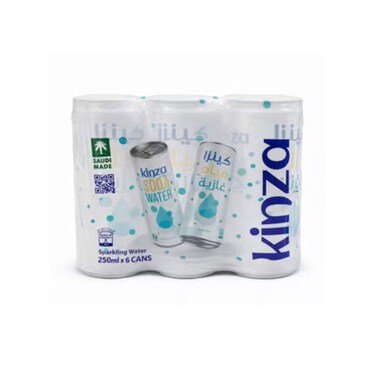Kinza Soda Water 250ml x 6 Pieces