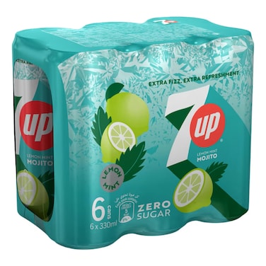 7UP LEMON MINT MOJITO 330MLX6