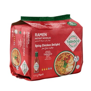 Tabasco Noodles Spicy Chicken Deli 75gr x 5 Pieces
