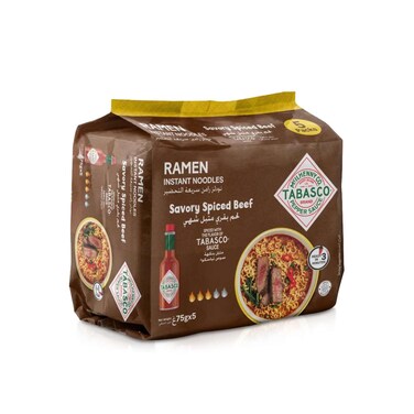 Tabasco Noodles Spiced Beef 75Grx5 Pieces
