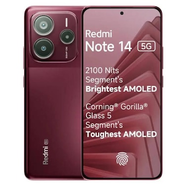 Redmi Mobile Note 14 8GB 256GB 5G 6.7 Inch Crimson