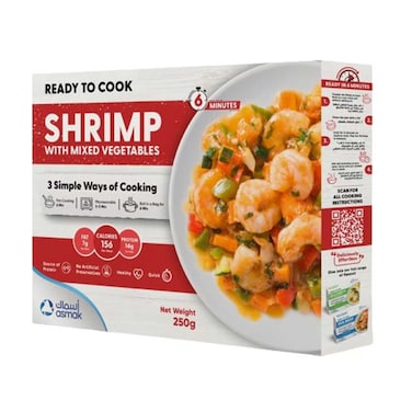 Asmak Rtc Shrimp with Mixed Vegetables 20 x 250gr (Special Offer)