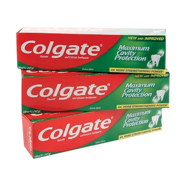 Colgate Toothpaste Maximum Cavity Protection Extra Mint 100ml x 3 Pieces