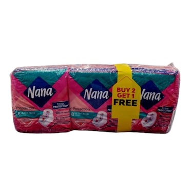 Nana Ultra Thin Long Wings 8 Pads 3 Pieces