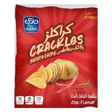Nadec Potato Chips Chilli 21gr x 25 Pieces