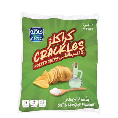 Nadec Potato Chips Salt&amp;Vinegar 21gr x 25 Pieces
