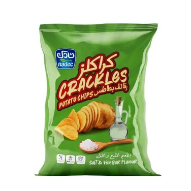 Nadec Potato Chips Salt&amp;Vin 155Gr