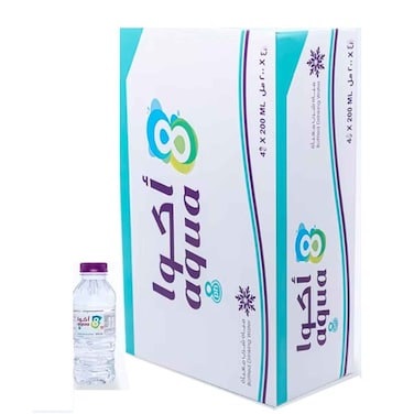 Aqua 8 Bottled Drinking Water 200 Ml 40 Pieces