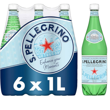 S.Pellegrino Sparklng Wtr 1L 4+2 Pr
