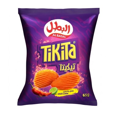 Al Batal Tikita Potato Chips Chili &amp; Lemon 65 Gram