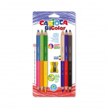 Carioca Maxi Colour Pencil 6Pcs