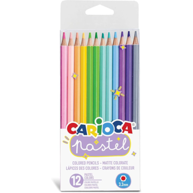 Carioca Pastel Colour Pencil 12Pcs