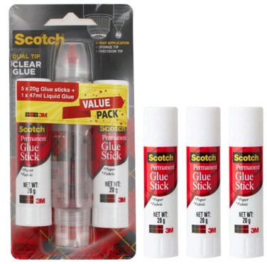 3M GLUE STICK 5PCS + LIQUID GLUE