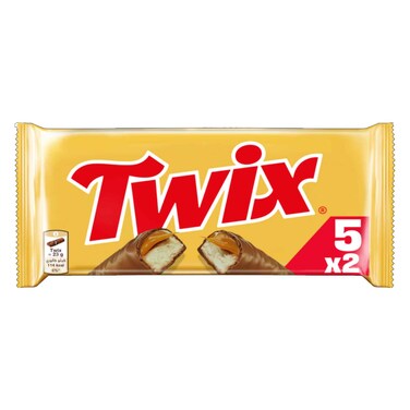 Twix Twin Chocolate Bars 230 Gram 2 Pieces