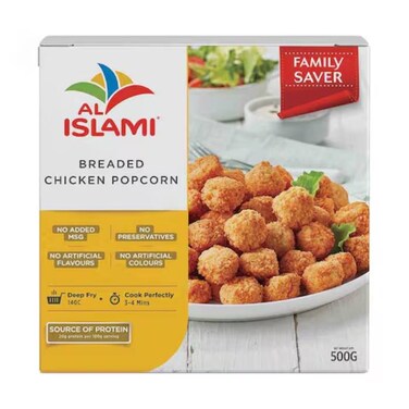 Al Islami Assorted Chicken Nuggets Fillet Popcorn 500 Grams