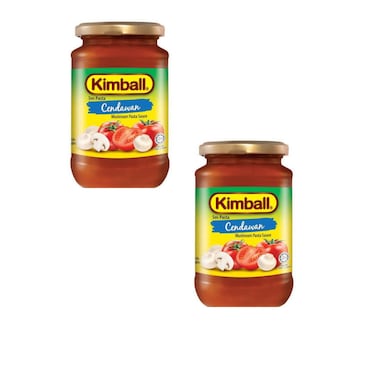 Kimball Pasta Sauce Traditional And Mushroom Flavors Pack Of 2 Size 330 Gram