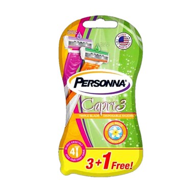 Personna Lady Capri Razor 3 Plus One Free