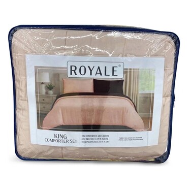Royale Comforter Set King 4 Pieces Multi Color